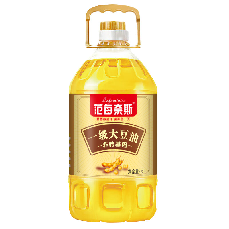 非转基因一级大豆油5L家用食用油