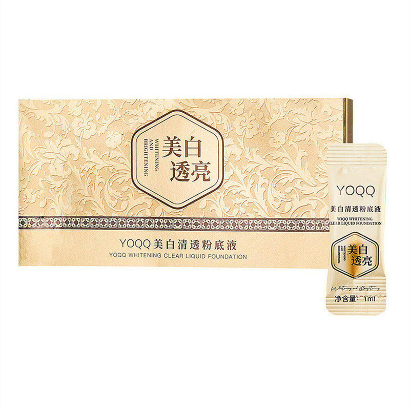 YOQQ美白清透粉底液粉霜养肤遮瑕持久不脱妆正品干皮油皮持妆底妆