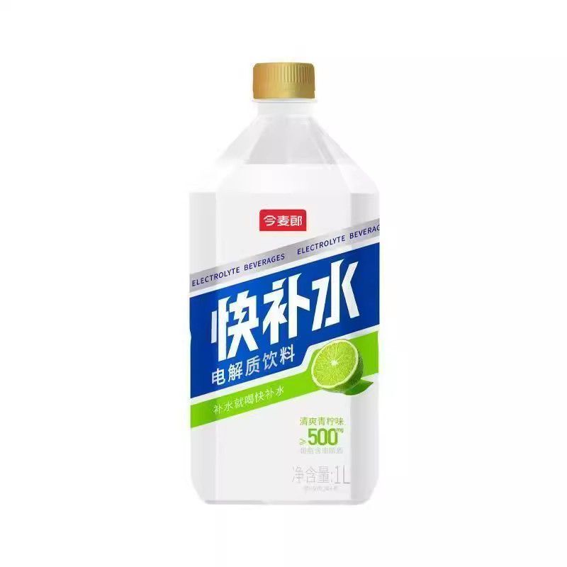 【6月新货】今麦郎快补水电解质饮料清爽柠檬味1L×8瓶整箱装正品