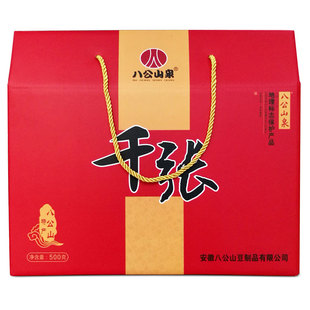 千张干豆腐皮豆丝 手工豆皮干货百叶安徽淮南 火锅菜寿县特产礼盒