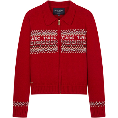 TeenieWeenie小熊女装提花开衫