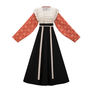 花朝记｜夕港｜唐制汉服唐背子圆领衫交窬裙针织人棉港风通勤日常