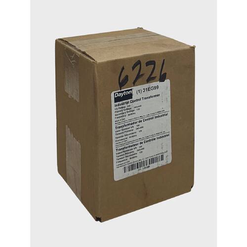DAYTON 31EG99 INDUSTRIAL CONTROL TRANSFORMER 100VA 240x480V