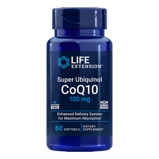 泛醇 还原型辅酶Q10 100mg60粒心脏备孕美国直邮Life Extension