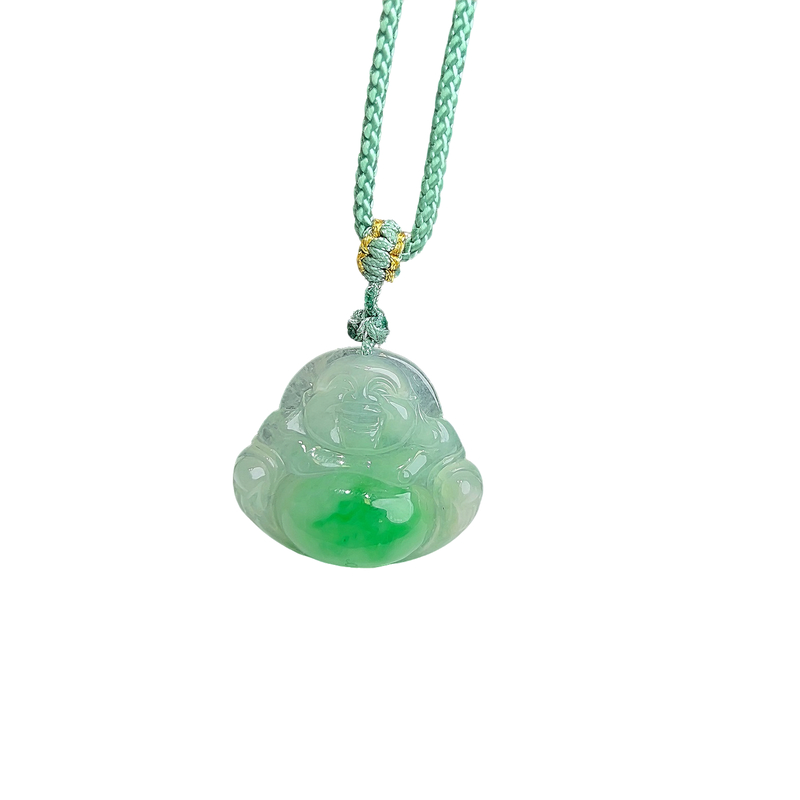 七彩云南缅甸A货天然翡翠飘阳绿佛公挂件吊坠一物一证支持复检