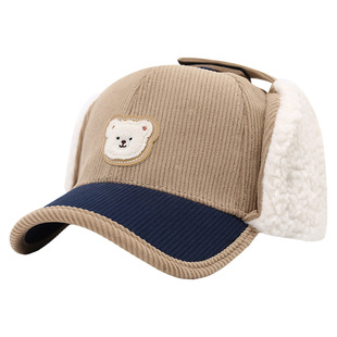 护耳儿童鸭舌帽子秋冬季保暖防风宝宝棒球帽2-3-4-5-6岁男童帽萌