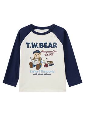 TeenieWeenieKids插肩长袖T恤