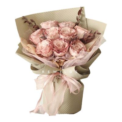 保鲜花永生玫瑰卡布奇诺生日情人