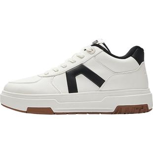 安踏A道丨加绒保暖高帮板鞋男鞋冬季新款加厚皮面运动鞋112548976