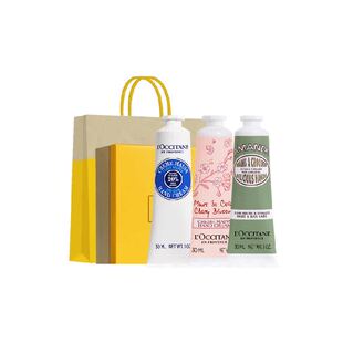 【下拉享优惠】欧舒丹白色薰衣草/甜扁桃/玫瑰手霜礼盒补水保湿