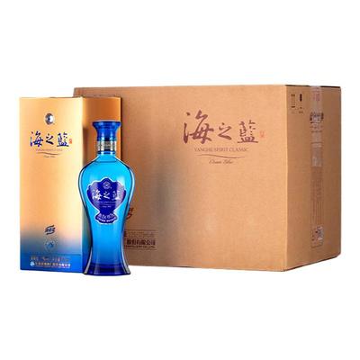 洋河海之蓝52度375ml整箱白酒