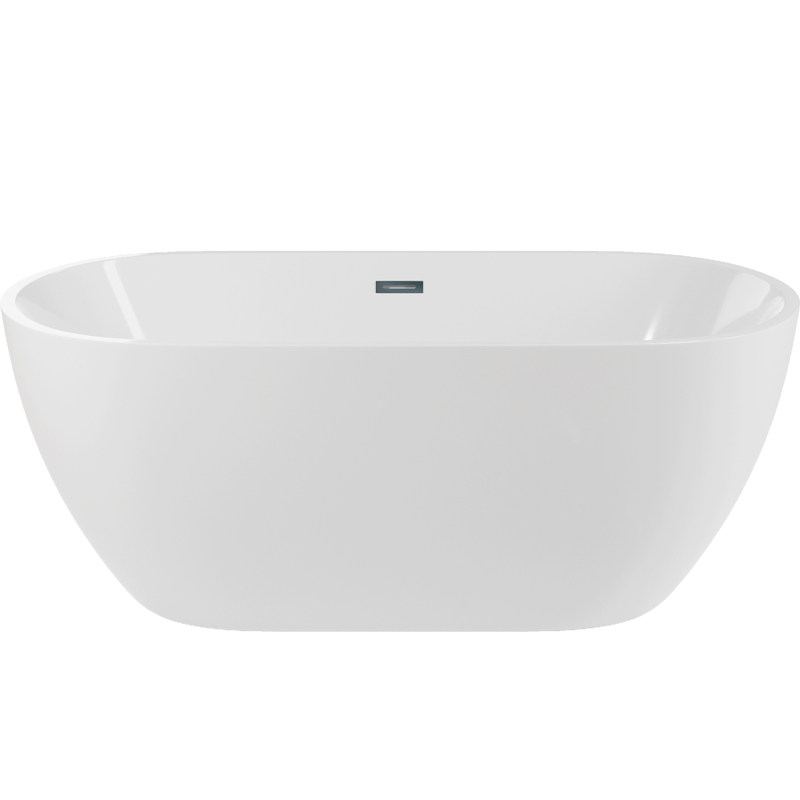 小户型薄边带龙头圆弧亚克力浴缸