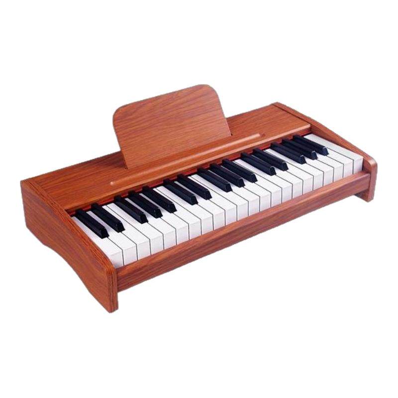 小型电子琴木质钢琴37键初学入门