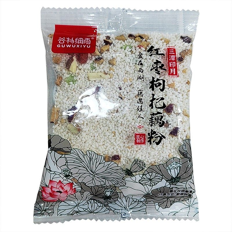 谷物细雨红枣枸杞银耳莲子藕粉500g营养早餐冲泡代餐办公小吃速溶