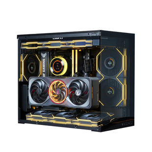 联力包豪斯O11D MINI V2 无立柱海景房matx台式机360水冷机箱