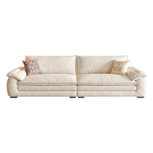 帕沙曼猫抓布艺沙发小户型客厅现代简约宽坐深帆船沙发可拆洗直排