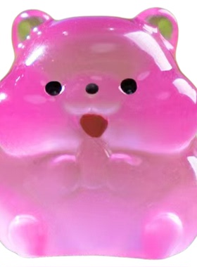 可爱夜光胖胖小仓鼠微景观小摆件