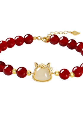 JAY红玛瑙小马手饰2026新年礼物