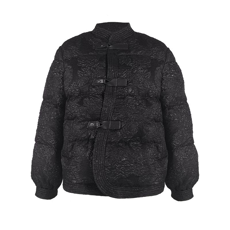 Lillo Lilly奢品高定意大利TGM真丝提花白鹅绒轻薄名媛风羽绒服