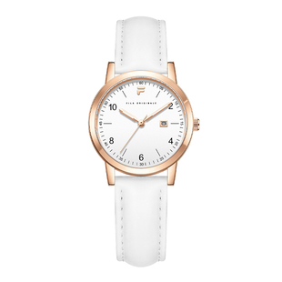 FILA斐乐女士休闲手表日历轻奢小众简约初高中大学生石英腕表6584