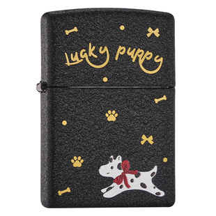 zippo正品打火机 单面小狗磨砂官方旗舰店新年送男朋友情人节礼物