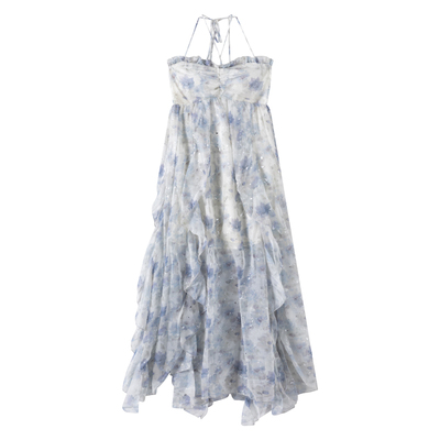 现货秒发三亚抹胸露背海边度假裙