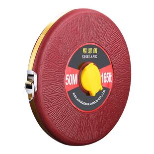 工程卷尺专用测量布卷尺50/100/30/20米软尺防滑加厚地尺量尺拉尺