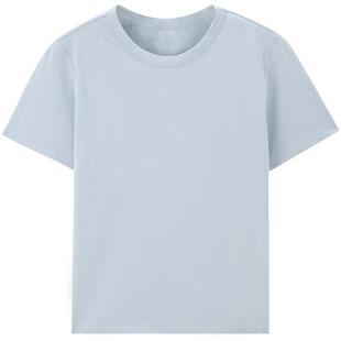 MB MindBridge女士基础款T恤夏季简约宽松打底衫韩系纯色圆领短袖