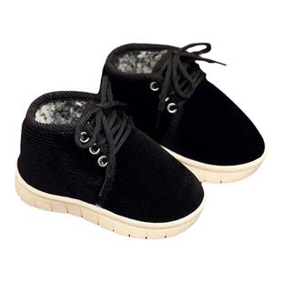 宝宝冬季二棉鞋女加绒居家室内外穿手工鞋男宝防滑学步鞋1一2-3岁