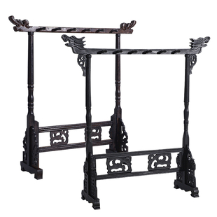 笔架毛笔挂毛笔架笔挂简约现代学生实木挂毛笔的架子摆件鸡翅木书法文房四宝复古挂的放笔山架托红木