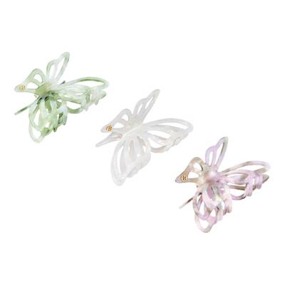 FunF/乐纷绮 蓝y莹明星同款莫奈气质翅膀抓夹醋酸发夹 蓝屿蝴蝶