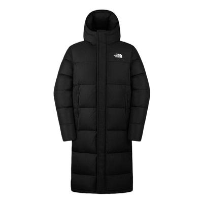 北面情侣长款550蓬鹅绒羽绒服