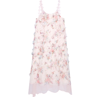 妖精的口袋碎花气质吊带连衣裙女2026年夏季新款高级感度假长裙子