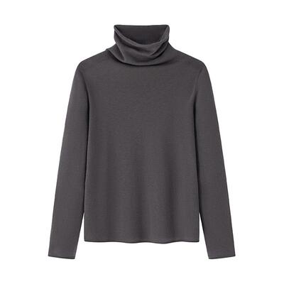 羊毛高领套头无缝一体打底衫内搭