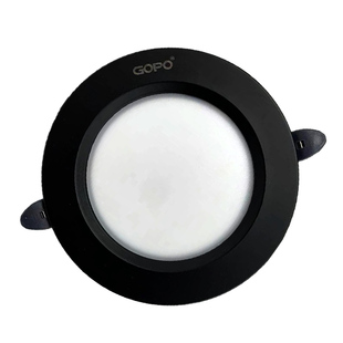 进势黑边led筒灯圆形大功率黑壳孔灯嵌入式黑色射灯家用超薄洞灯