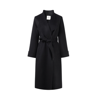 【100%绵羊毛】秋水伊人miu系红色羊毛大衣女2025冬新款毛呢外套