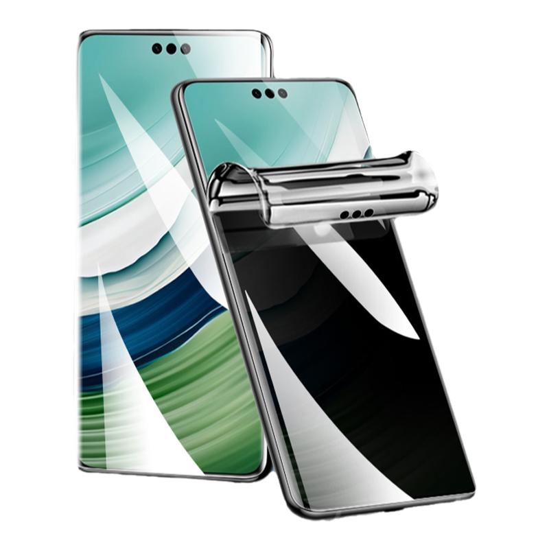 適用華為mate60pro鋼化水凝膜mete60手機膜防窺mata60pro+全屏m60rs非凡大師新款曲面por+全膠保護保時捷貼膜