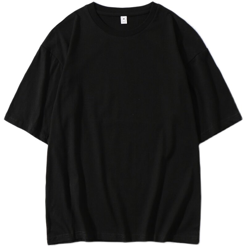 纯棉T恤定制工作服印logo五分袖