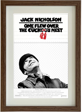 经典电影飞越疯人院海报照片相框挂画摆台壁画书房复古装饰画礼物