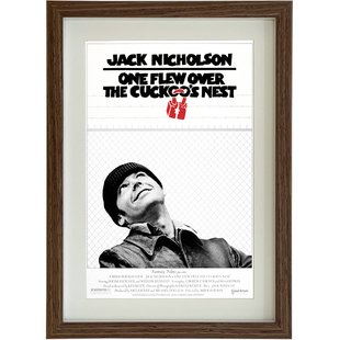 经典电影飞越疯人院海报照片相框挂画摆台壁画书房复古装饰画礼物