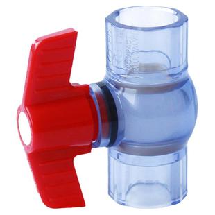 PVC透明球阀UPVC阀门开关鱼缸手动球阀环保20 25 32 40 50 63包邮