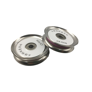 不锈钢导线轮陶瓷组合导轮电线电缆纺织过线器放线架张力枪导线轮