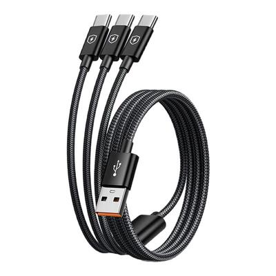 一拖三充电线typec接口快充100W