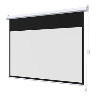 艾瑞尔电动幕布 办公家用高清遥控投影幕布 隐藏凹槽嵌入式投影仪幕布100寸120寸150寸吊顶支架安装投屏幕布