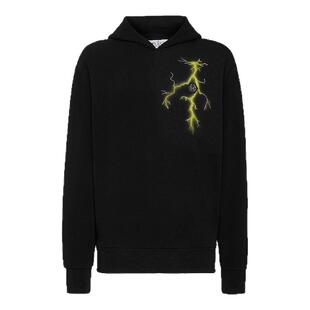 PHILIPP PLEIN 男士闪电印花连帽运动衫卫衣