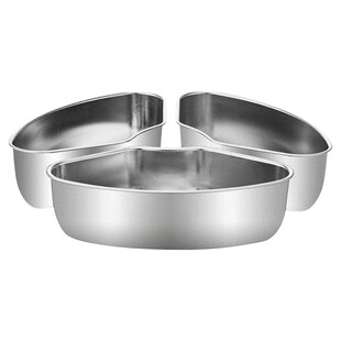 不锈钢分隔扇形蒸盘蒸格电饭煲蒸米饭蒸菜神器厨房通用蒸碗盒