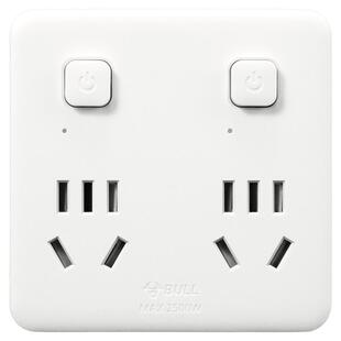 公牛插座86型超薄转换器多功能插排家用面板扩展宿舍一转多二插头