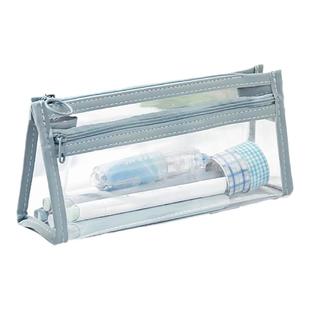 透明笔袋考试专用大容量简约高颜值女孩文具盒小学生中考高考铅笔盒大学生初中生女生ins风文具袋2026年新款