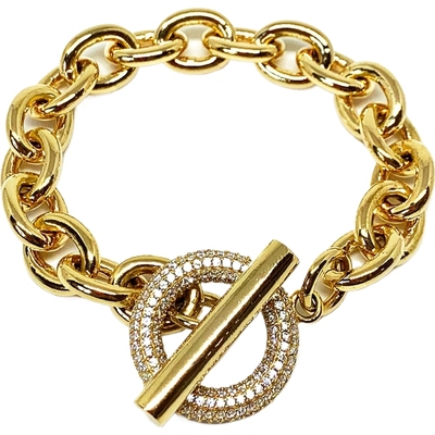 【折扣】NUMBERING 女黄铜镀16K金手链