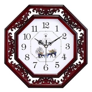 静音挂钟客厅卧室钟表时尚简约挂表万年历长方形创意大号石英钟